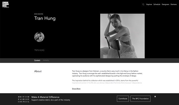 Disenador vietnamita presenta su coleccion en la Semana de la Moda de Londres 2021 hinh anh 2