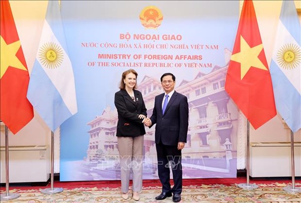 Canciller argentina resalta perspectiva de cooperacion con Vietnam hinh anh 1