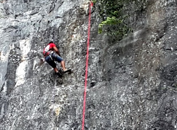 Quang Binh organizara concurso de escalada deportiva Top Rope hinh anh 1