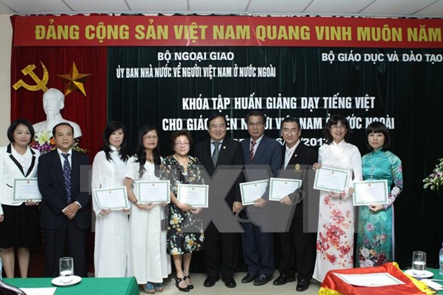 Elevan habilidad de ensenanza de idioma vietnamita en extranjero hinh anh 1