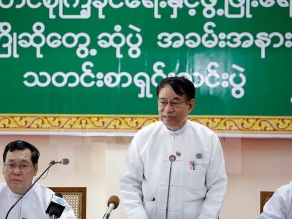 Lider del partido gobernante de Myanmar expulsado del cargo hinh anh 1