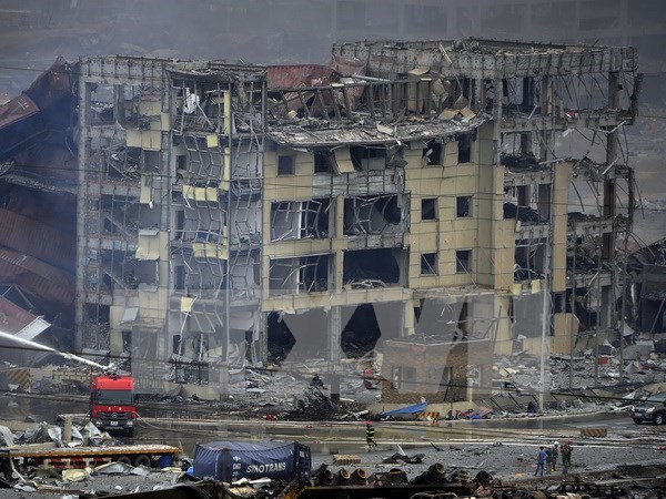 Vietnam envia condolencias a China por explosiones en Tianjin hinh anh 1
