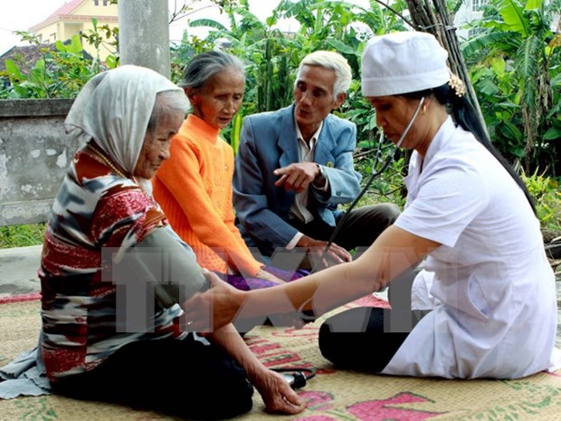 Voluntarios sudcoreanos realizan actividades humanitarias en Quang Tri hinh anh 1