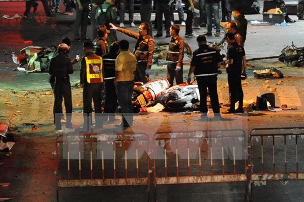 Al menos 10 personas implicadas en atentado de Bangkok hinh anh 1