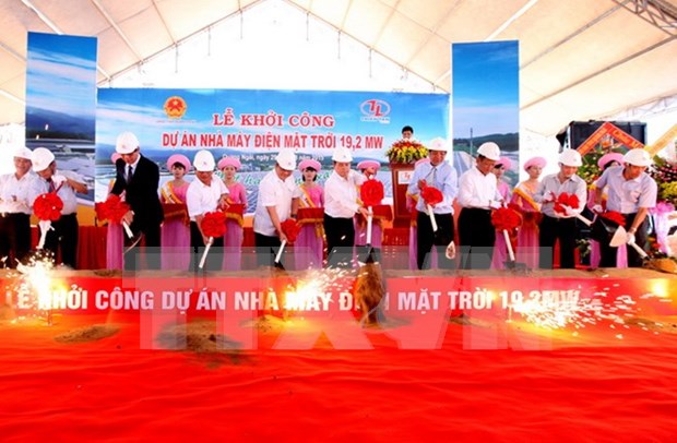 Construyen primera planta de energia solar en Quang Ngai hinh anh 1
