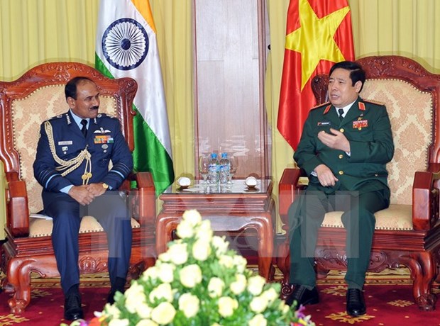Vietnam y la India promueven cooperacion en defensa hinh anh 1