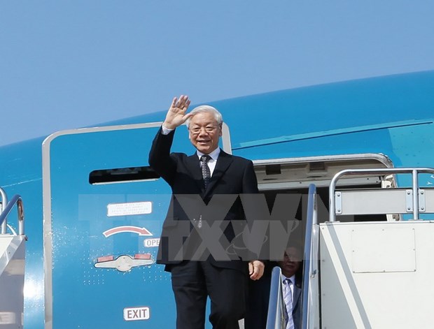 Maximo dirigente vietnamita inicia visita oficial a Tokio hinh anh 1