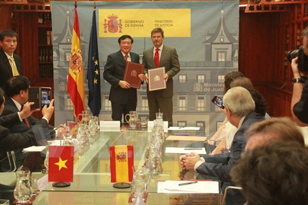 Robustecen Vietnam y Espana cooperacion judicial hinh anh 1