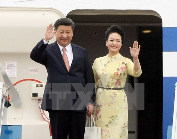 Maximo dirigente chino inicia visita estatal a Vietnam hinh anh 1