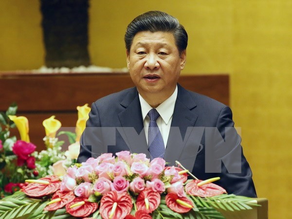 Maximo lider chino concluye visita a Vietnam hinh anh 1