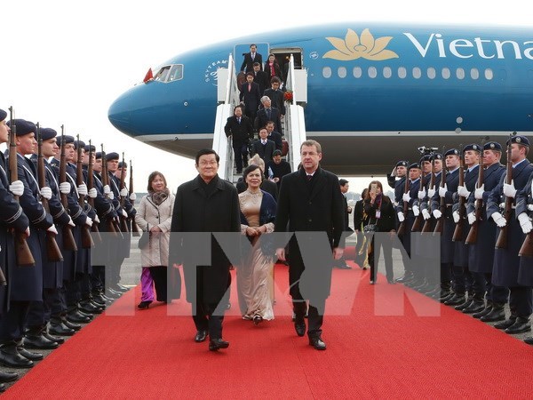 Presidente vietnamita inicia visita estatal a Alemania hinh anh 1