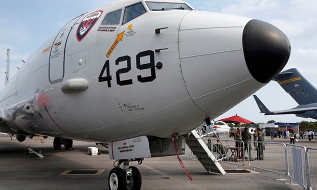 Estados Unidos envia avion de patrulla maritima P-8 Poseidon a Singapur hinh anh 1