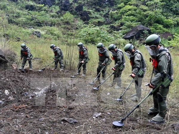 Vietnam y China cooperan en remocion de minas en zonas fronterizas hinh anh 1