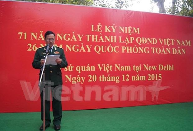 Celebran en la India aniversario del Ejercito Popular de Vietnam hinh anh 1
