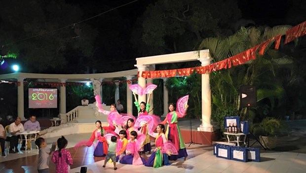 Vietnamitas en Cuba celebran fiesta primaveral hinh anh 1