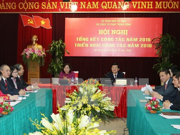 Presidente vietnamita urge mas esfuerzos en la reforma juridica hinh anh 1