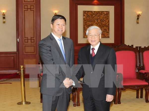 Lider partidista vietnamita recibe a enviado especial de China hinh anh 1
