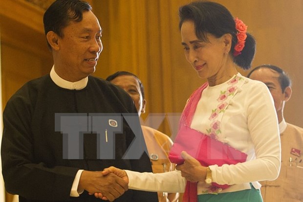 Nuevo parlamento de Myanmar inaugura su primera sesion hinh anh 1