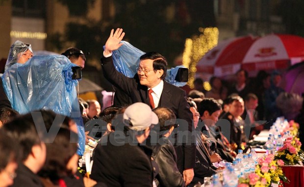 Presidente de Vietnam se reune con coterraneos residentes en extranjero hinh anh 4