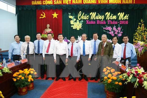 Presidente vietnamita visita comunidades en provincias surenas hinh anh 1