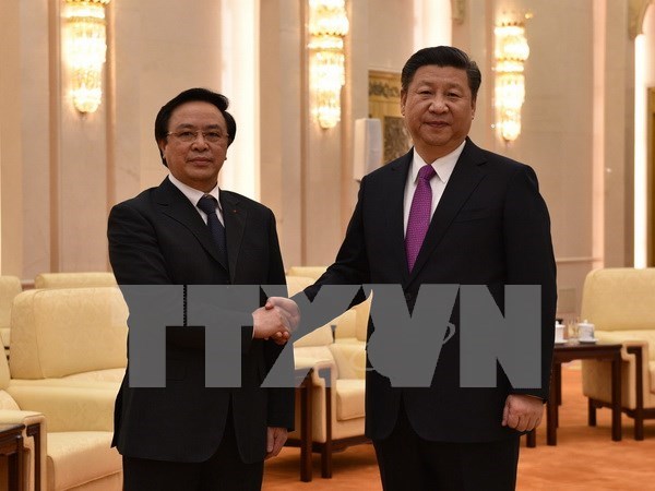 Presidente chino recibe a enviado especial de secretario general de PCV hinh anh 1