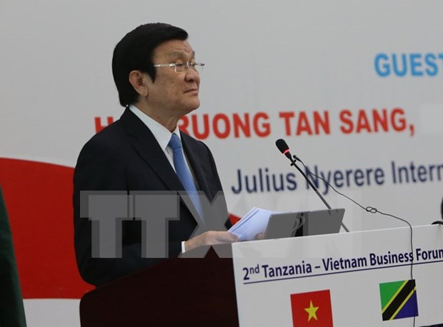 Presidente de Vietnam continua actividades en Tanzania hinh anh 1