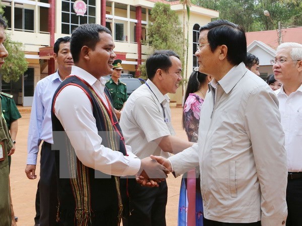 Presidente elogia cambios socioeconomicos de Binh Phuoc hinh anh 1
