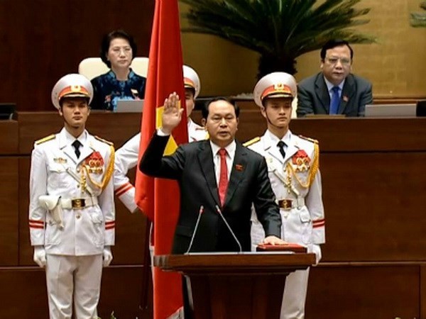 Electores vietnamitas expresan su confianza en nuevo presidente hinh anh 1