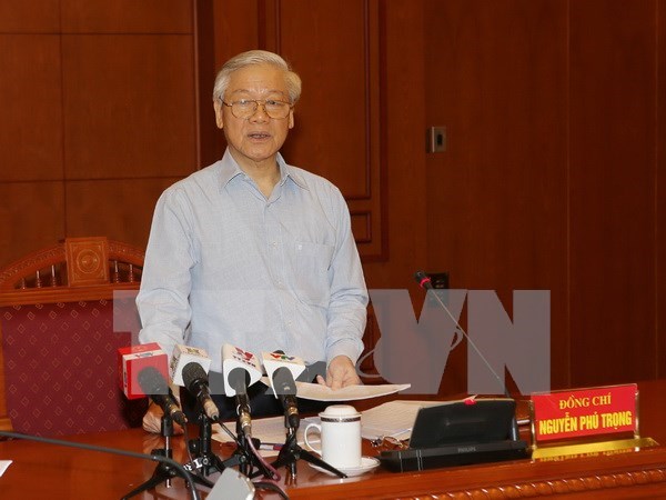 Secretario general del PCV preside reunion sobre lucha anticorrupcion hinh anh 1