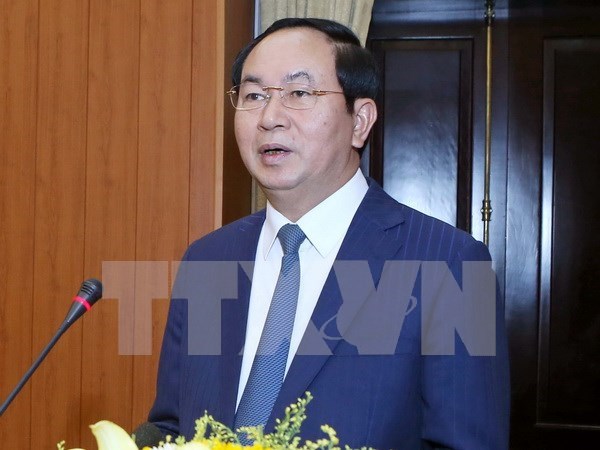 Presidente de Vietnam visitara Laos y Camboya hinh anh 1