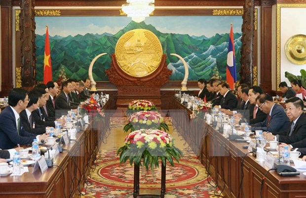 Vietnam y Laos fomentan amistad tradicional y solidaridad especial hinh anh 1