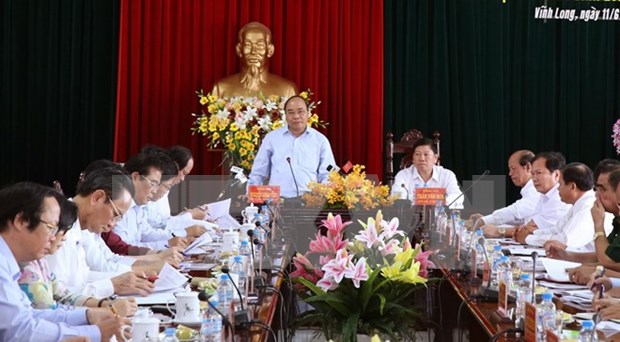 Premier inspecciona la reestructuracion agricola en Vinh Long hinh anh 1