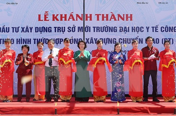 Inauguran en Hanoi nueva sede de Universidad de Salud Publica hinh anh 1