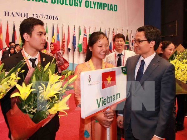 Con exito finaliza la Olimpiada Internacional de Biologia en Vietnam hinh anh 1