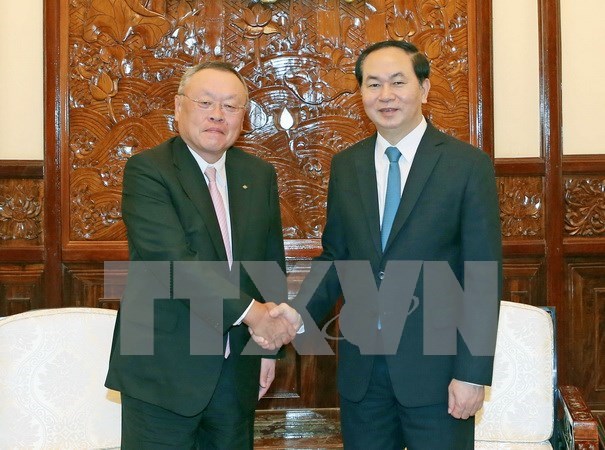 Presidente vietnamita afirma potencialidades de cooperacion economica con Japon hinh anh 1