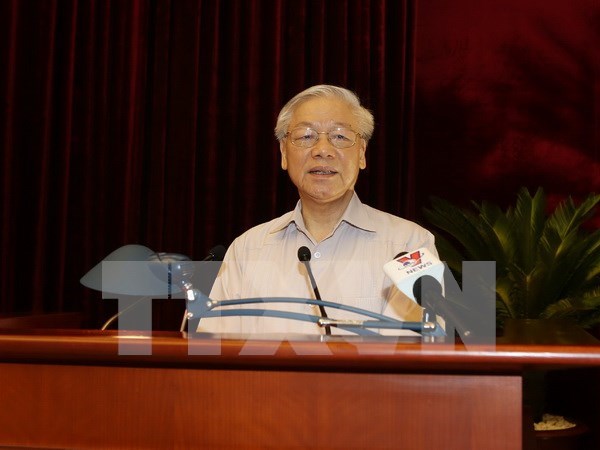 Lider partidista vietnamita pide mantener la paz por el desarrollo nacional hinh anh 1