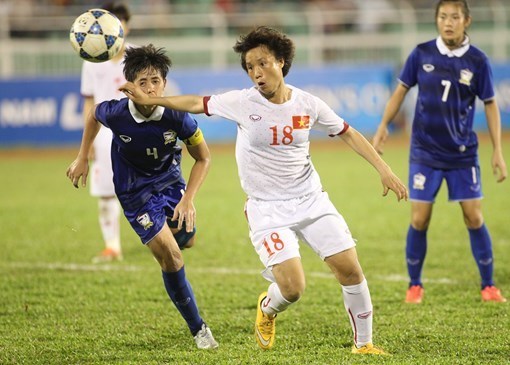 Buen comienzo de futbol femenino de Vietnam en el Sub-16 Asia hinh anh 1