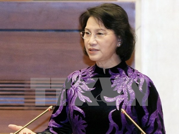 Presidenta de la Asamblea Nacional de Vietnam iniciara manana visita a Laos hinh anh 1