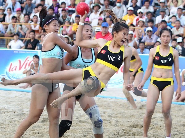 Vietnam mantiene su liderazgo en de los Juegos Asiaticos de Playa hinh anh 1
