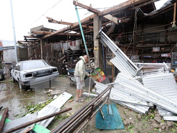 Filipinas: Al menos 12 muertos tras el paso del tifon Haima hinh anh 1