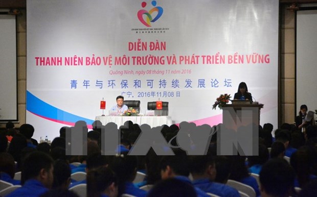 Jovenes vietnamitas y chinos juntan manos por medioambiente hinh anh 1