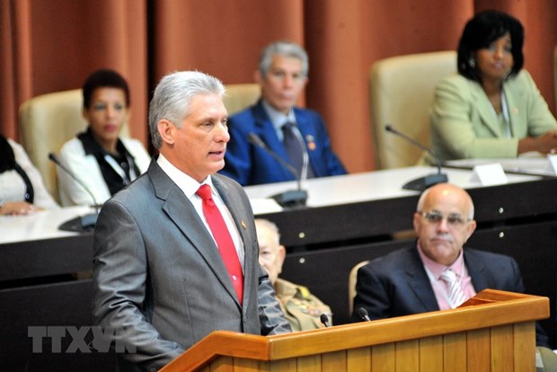 Lideres internacionales felicitan a nuevo presidente de Cuba hinh anh 1