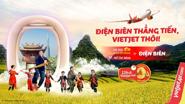 Vietjet abre voos diretos de Hanói para a província de Dien Bien, no norte, hinh anh 2