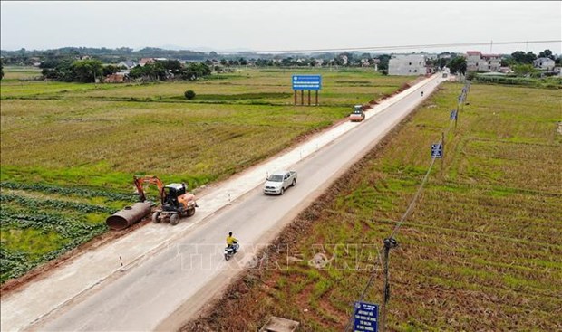 Provincia vietnamita de Bac Giang acelera progreso de obras infraestructurales claves ​ hinh anh 2