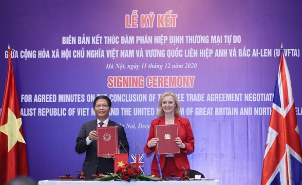 Entra en vigor TLC entre Vietnam y Reino Unido a partir del 31 de diciembre hinh anh 1