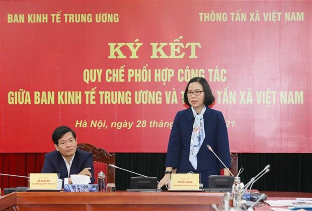 VNA y Comision de Asuntos Economicos del Comite Central del PCV fomentan cooperacion hinh anh 2