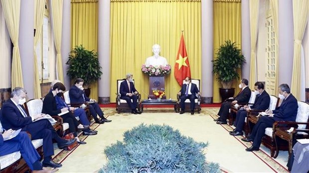 Presidente vietnamita recibe al enviado especial de EE.UU. para el cambio climatico hinh anh 2