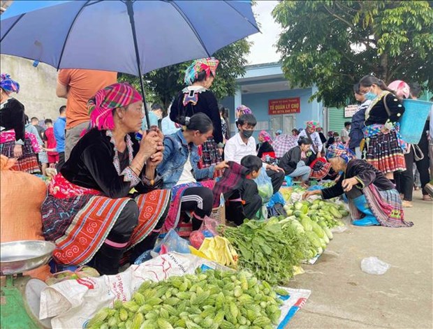 Lai Chau preserva cultura tradicional con las ferias periodicas hinh anh 2