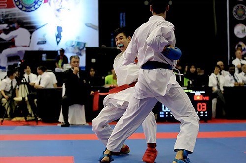 Brillan atletas karatecas vietnamitas en campeonato juvenil de Asia hinh anh 1