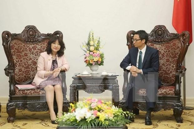 Vicepremier de Vietnam recibe a funcionaria del Partido Liberal Democratico de Japon hinh anh 1